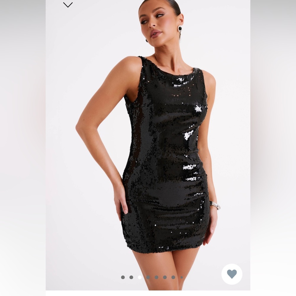Meshki Brand Black Sequin Mini Dress Size Small Perfect Condition Worn Once